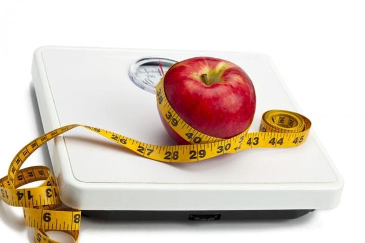 Apfel zur Gewichtsreduktion bei einer Proteindiät
